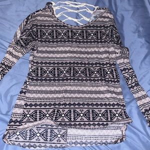 Aztec Print Long Sleeve
